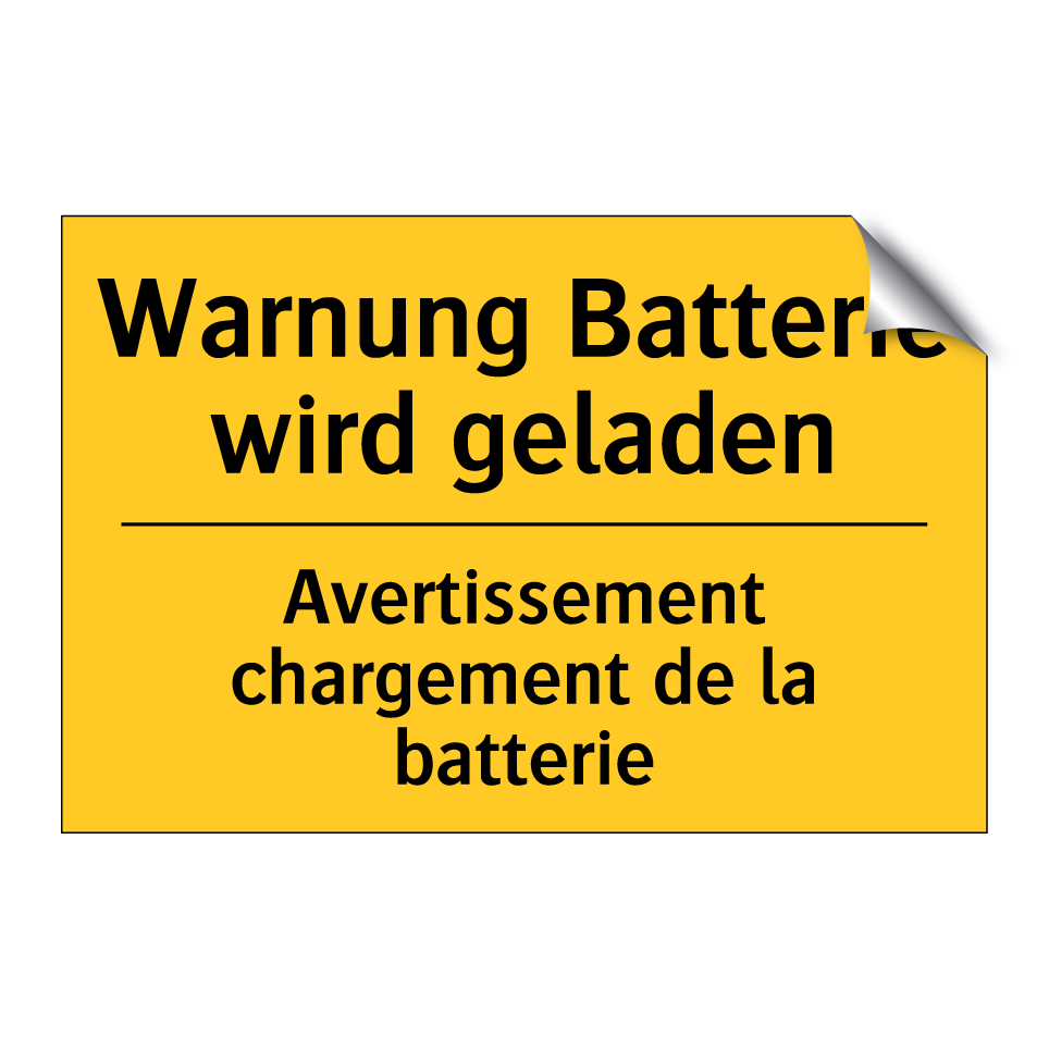 Warnung Batterie wird geladen - Avertissement chargement de la /.../