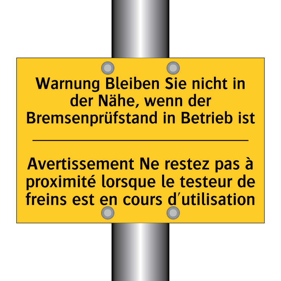 Warnung Bleiben Sie nicht in der /.../ - Avertissement Ne restez pas à /.../