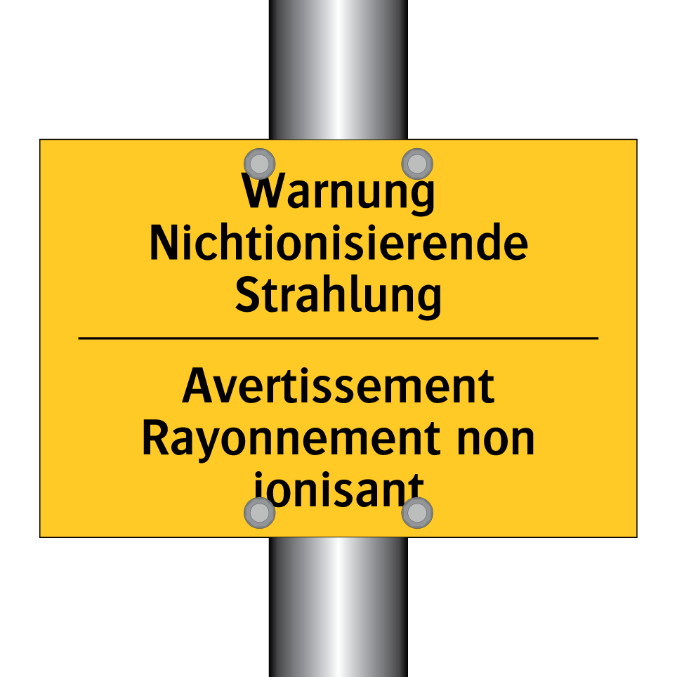 Warnung Nichtionisierende Strahlung /.../ - Avertissement Rayonnement non /.../