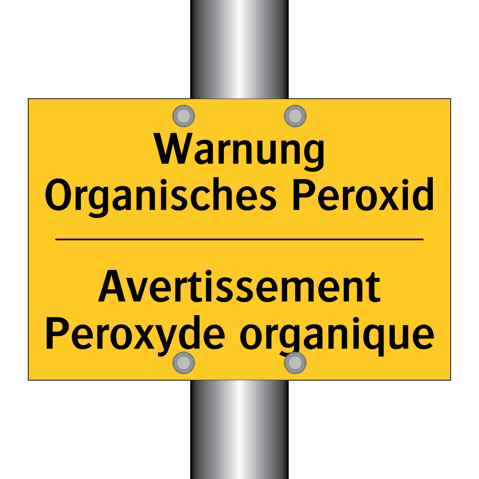Warnung Organisches Peroxid - Avertissement Peroxyde organique /.../