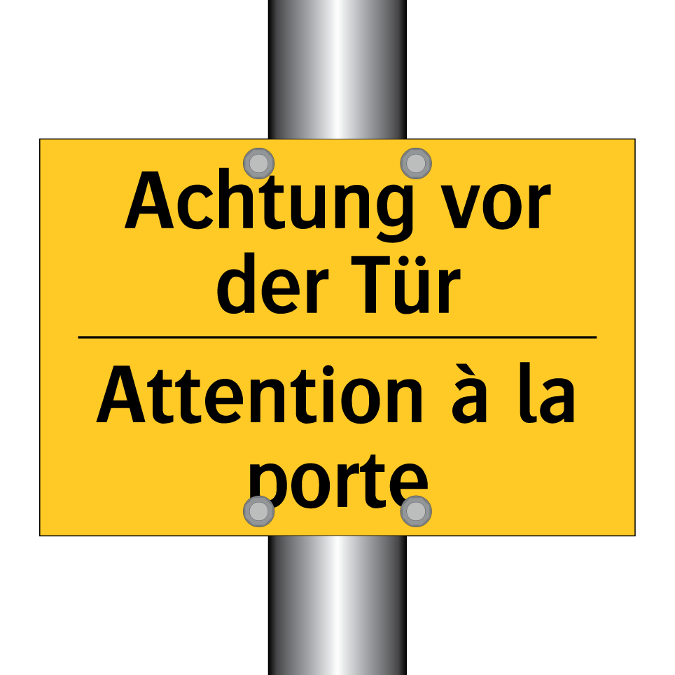 Achtung vor der Tür - Attention à la porte