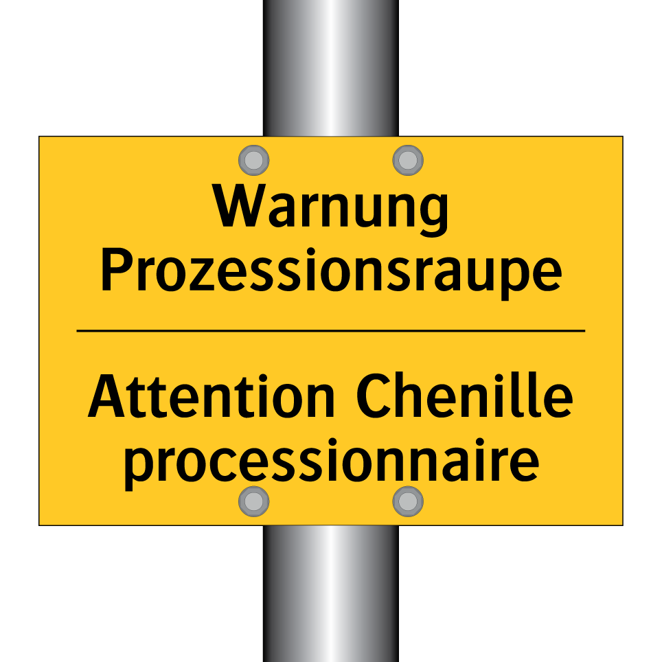 Warnung Prozessionsraupe - Attention Chenille processionnaire /.../