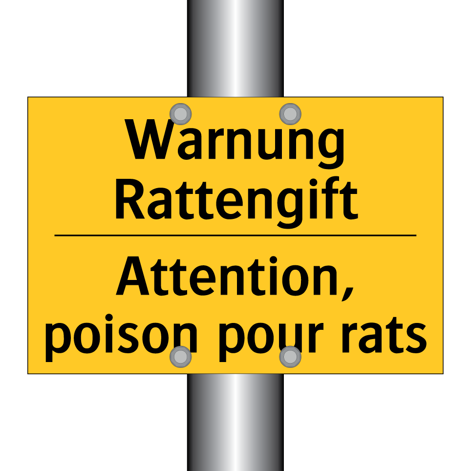 Warnung Rattengift - Attention, poison pour rats