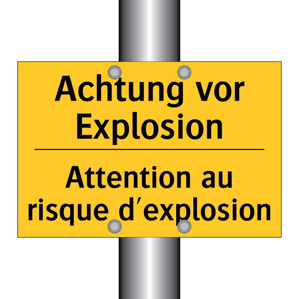 Achtung vor Explosion - Attention au risque d'explosion /.../