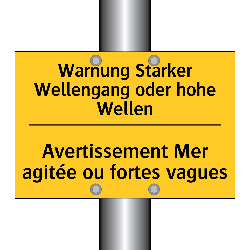 Warnung Starker Wellengang oder /.../ - Avertissement Mer agitée ou fortes /.../