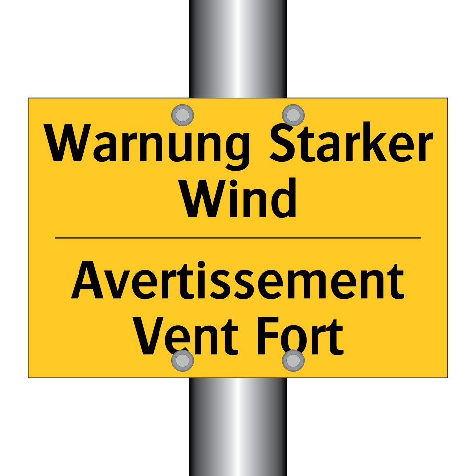Warnung Starker Wind - Avertissement Vent Fort