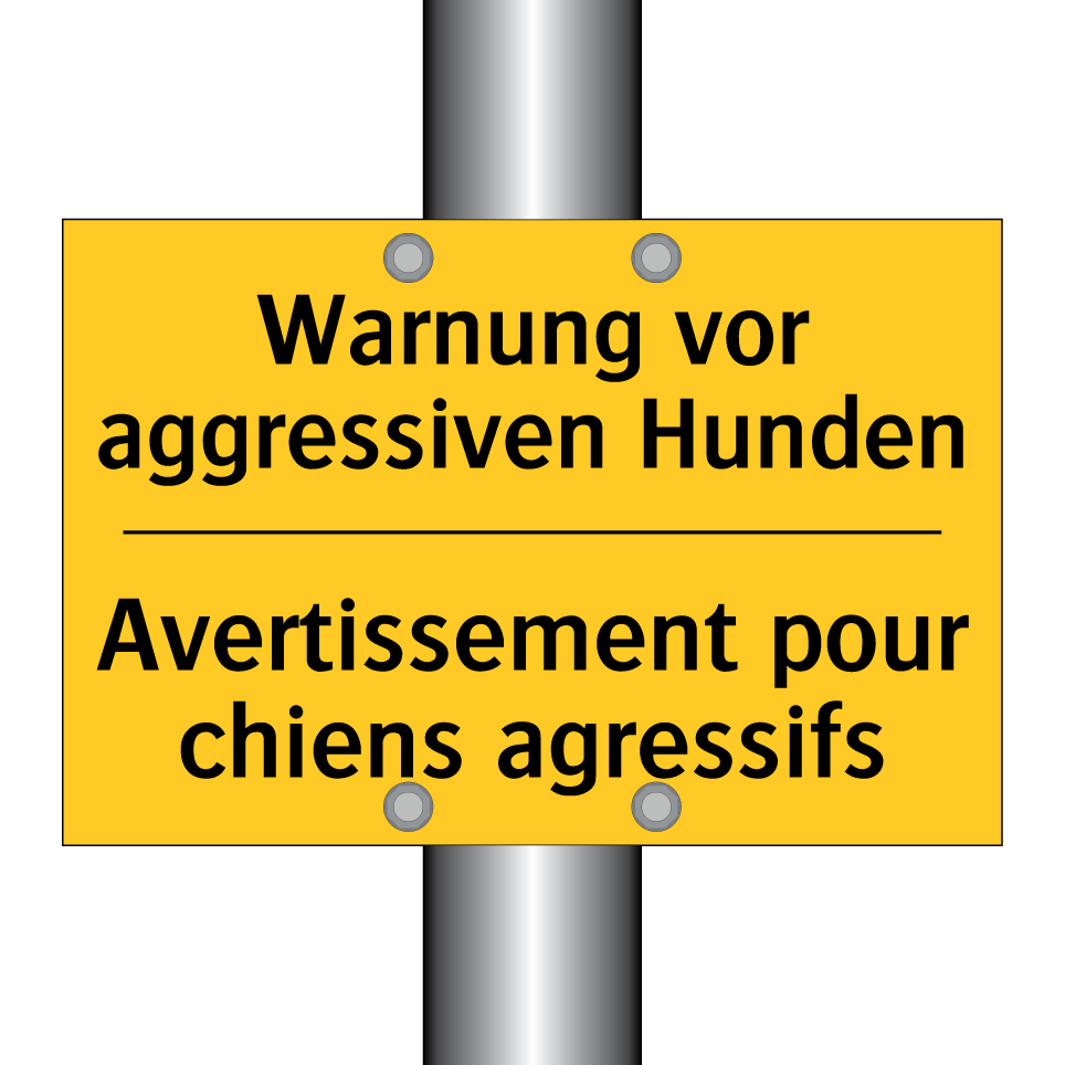 Warnung vor aggressiven Hunden - Avertissement pour chiens agressifs /.../