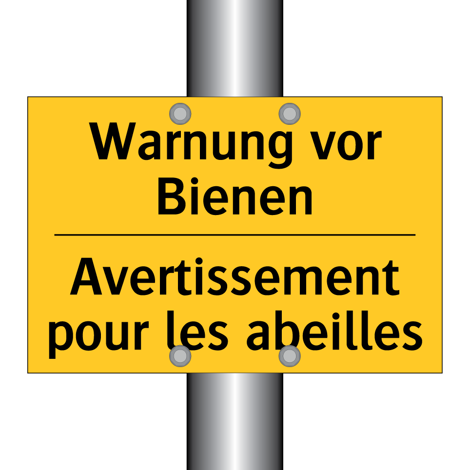 Warnung vor Bienen - Avertissement pour les abeilles /.../
