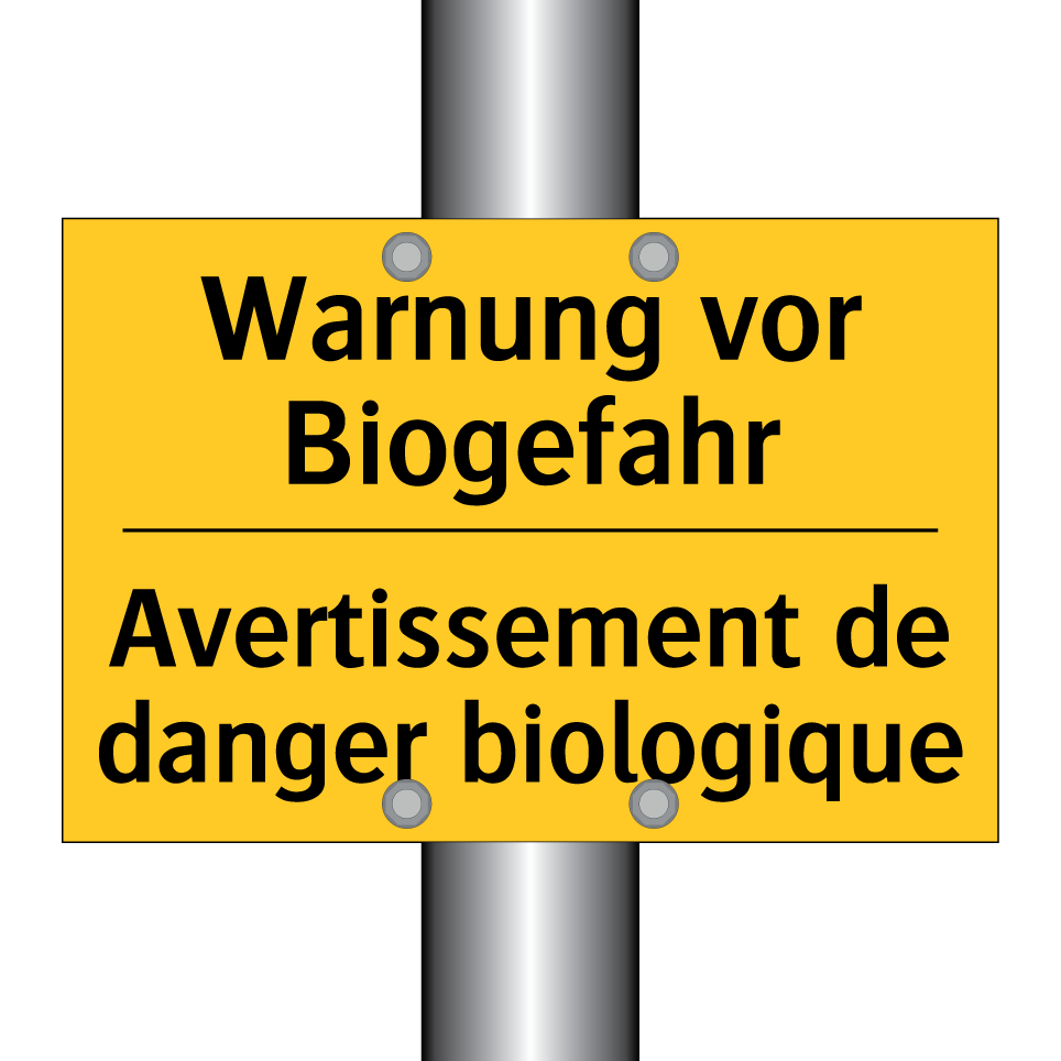 Warnung vor Biogefahr - Avertissement de danger biologique /.../