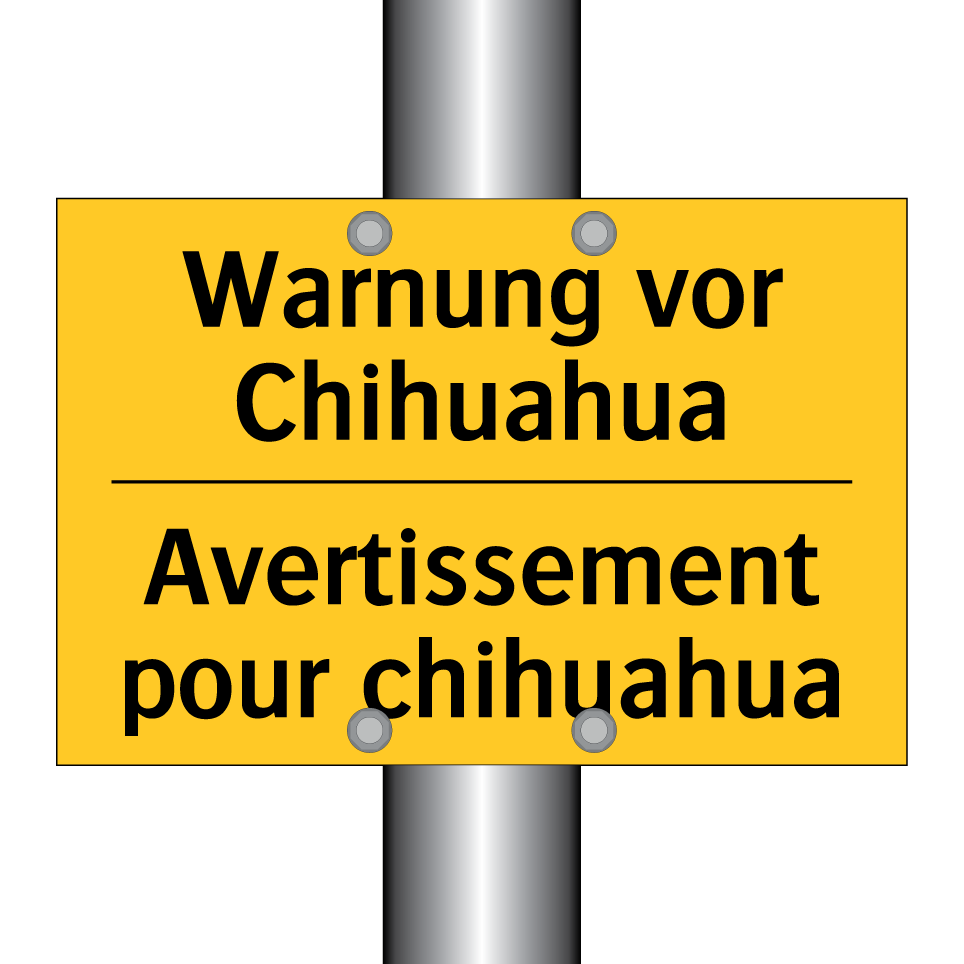 Warnung vor Chihuahua - Avertissement pour chihuahua