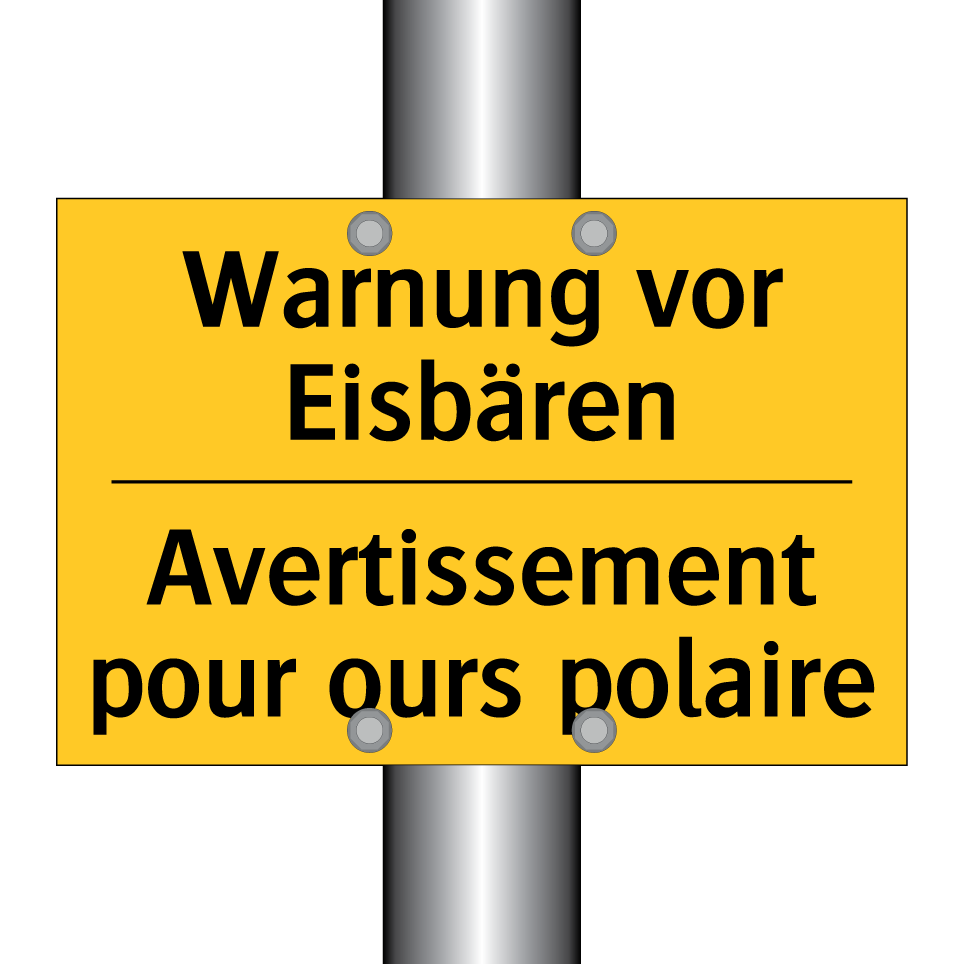 Warnung vor Eisbären - Avertissement pour ours polaire /.../