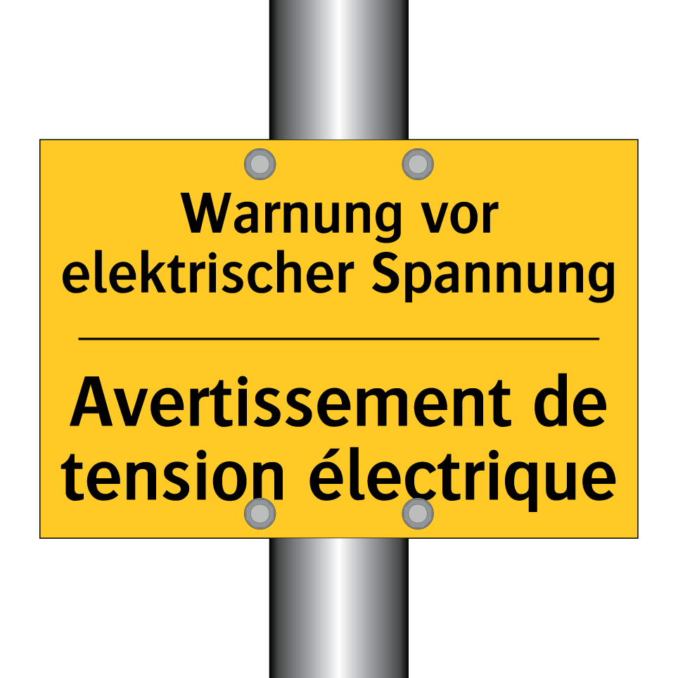 Warnung vor elektrischer Spannung /.../ - Avertissement de tension électrique /.../