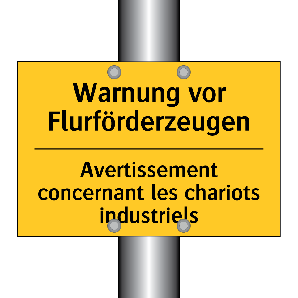 Warnung vor Flurförderzeugen - Avertissement concernant les chariots /.../