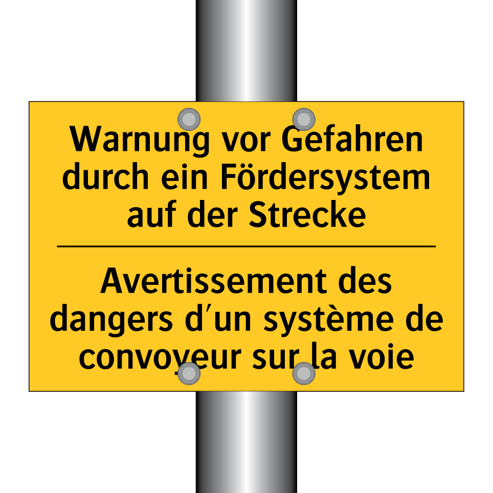 Warnung vor Gefahren durch ein /.../ - Avertissement des dangers d'un /.../