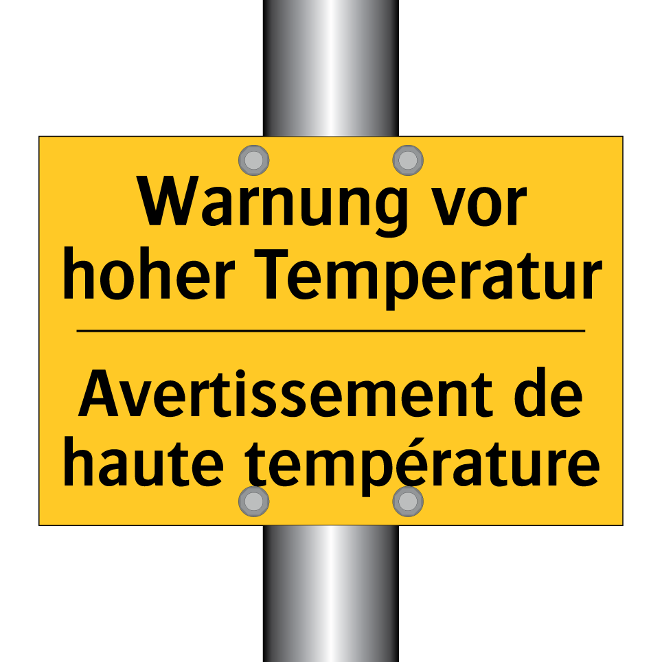 Warnung vor hoher Temperatur - Avertissement de haute température /.../
