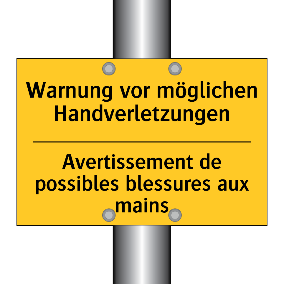 Warnung vor möglichen Handverletzungen /.../ - Avertissement de possibles blessures /.../