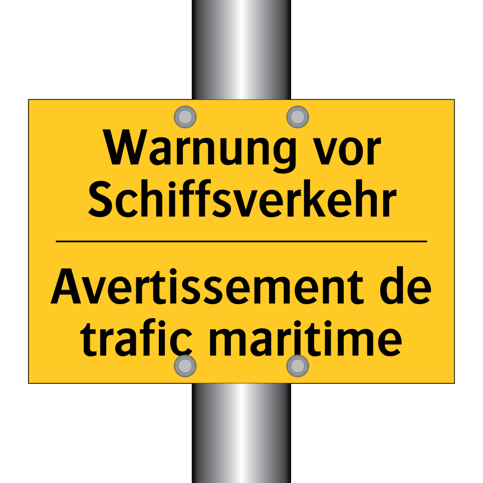 Warnung vor Schiffsverkehr - Avertissement de trafic maritime /.../