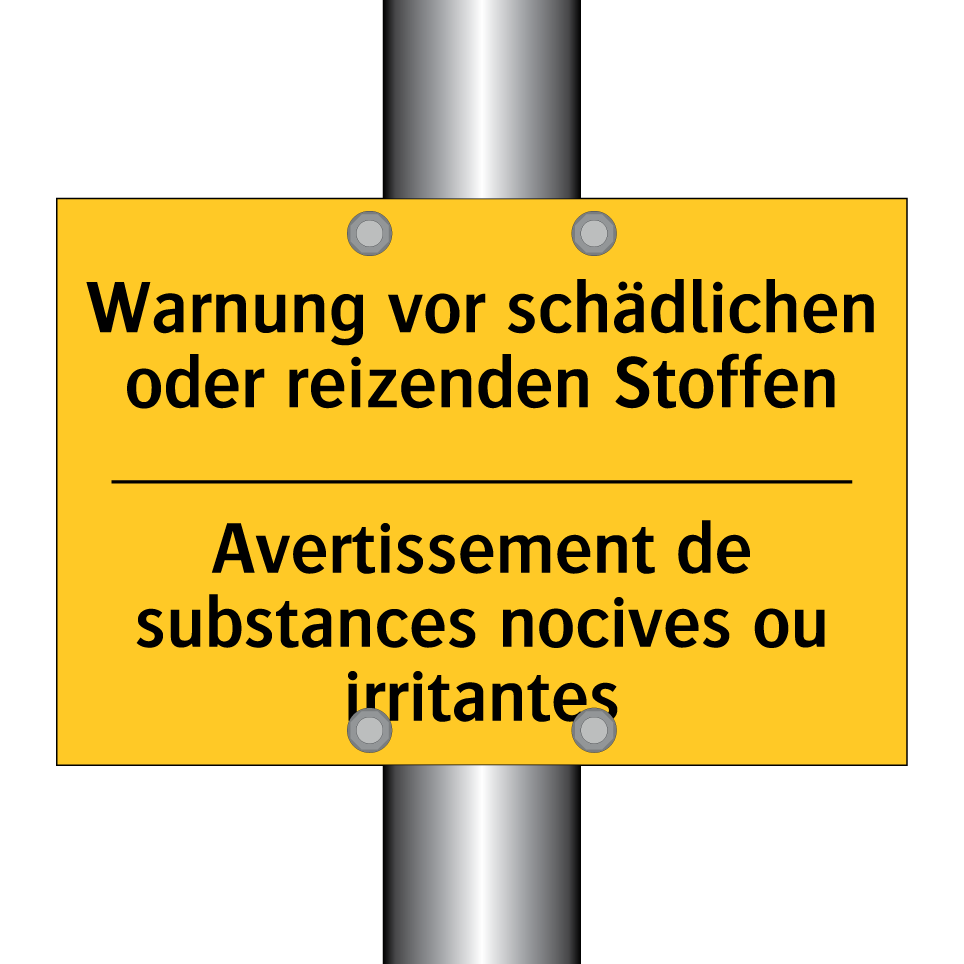 Warnung vor schädlichen oder reizenden /.../ - Avertissement de substances nocives /.../