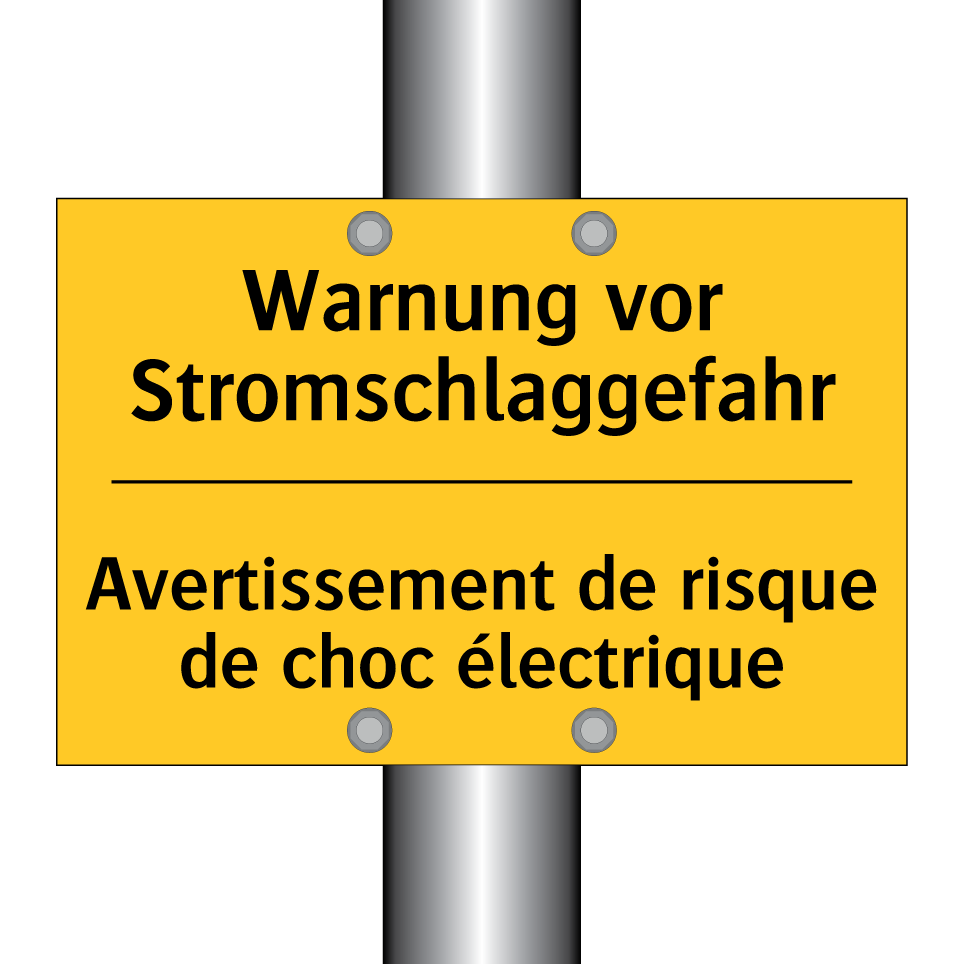 Warnung vor Stromschlaggefahr - Avertissement de risque de choc /.../