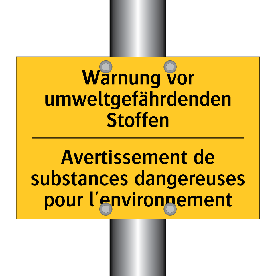 Warnung vor umweltgefährdenden /.../ - Avertissement de substances dangereuses /.../