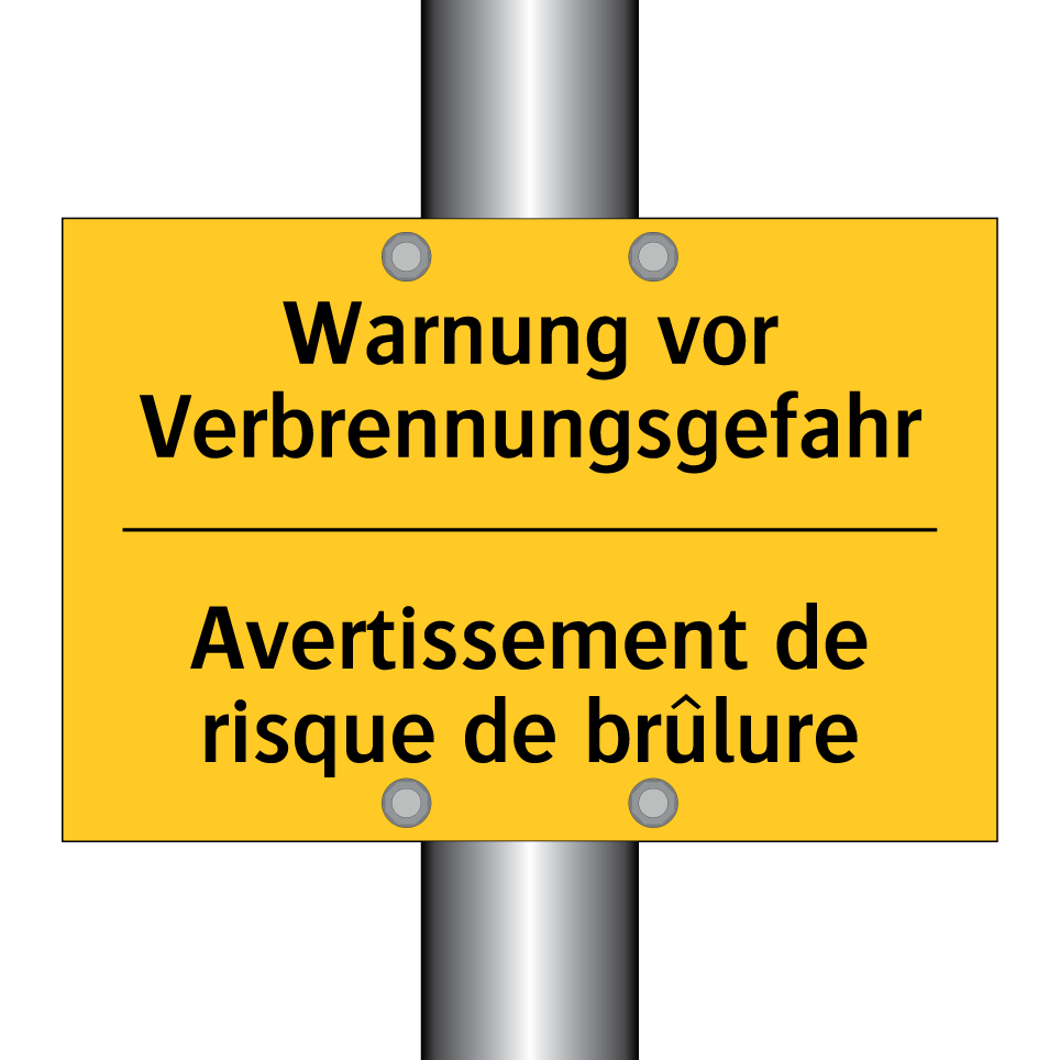 Warnung vor Verbrennungsgefahr - Avertissement de risque de brûlure /.../