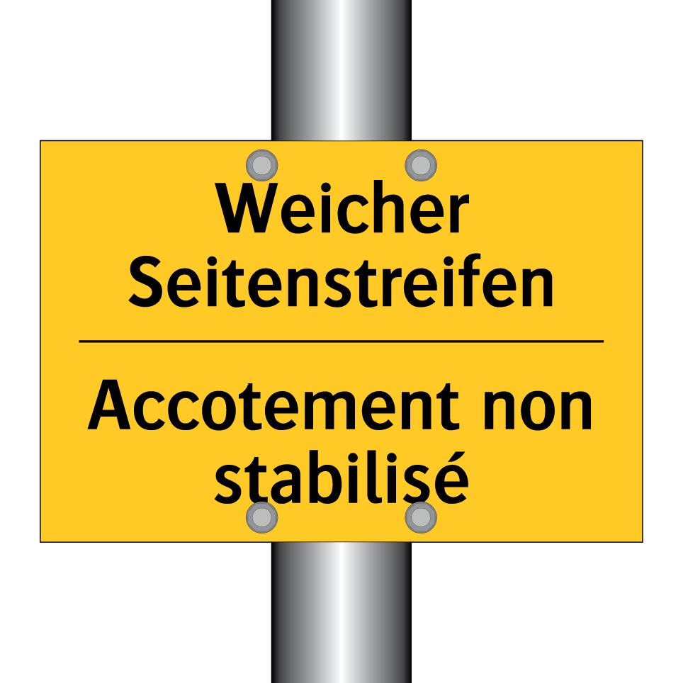 Weicher Seitenstreifen - Accotement non stabilisé