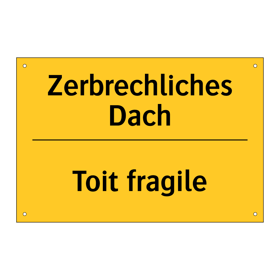Zerbrechliches Dach - Toit fragile