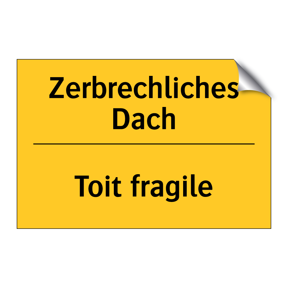 Zerbrechliches Dach - Toit fragile