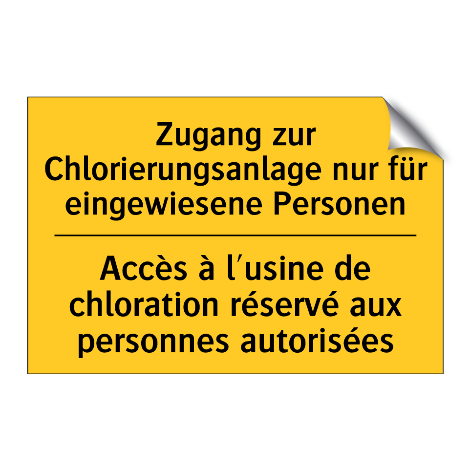 Zugang zur Chlorierungsanlage /.../ - Accès à l'usine de chloration /.../