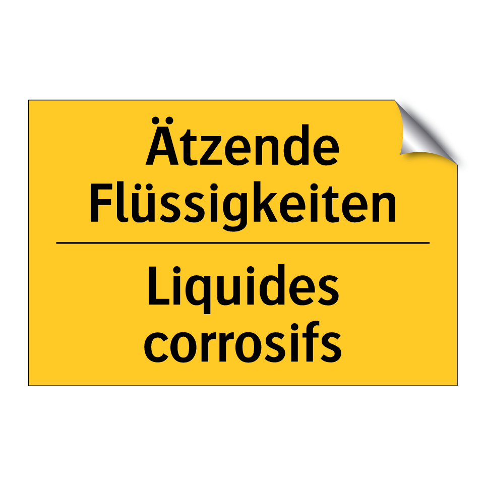 Ätzende Flüssigkeiten - Liquides corrosifs