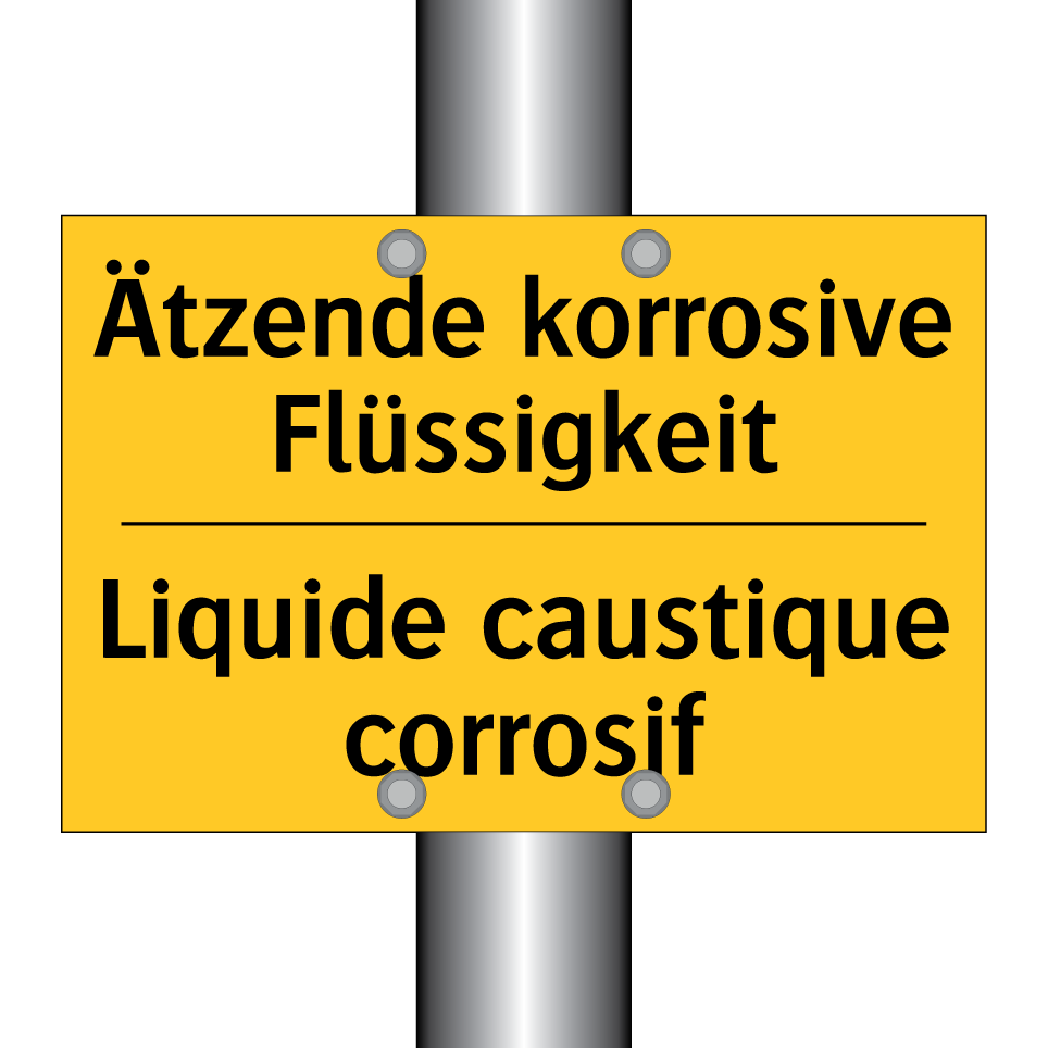 Ätzende korrosive Flüssigkeit - Liquide caustique corrosif