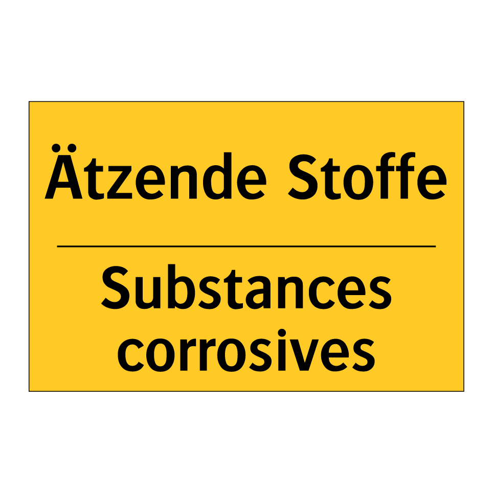 Ätzende Stoffe - Substances corrosives