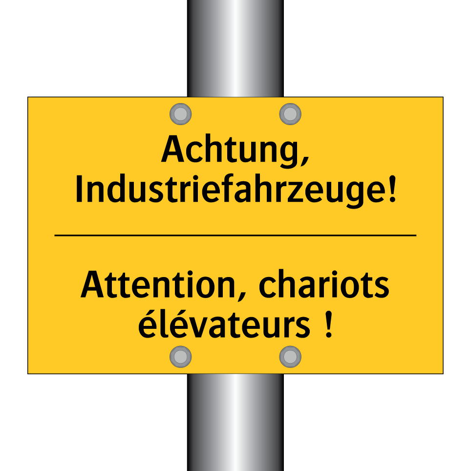 Achtung, Industriefahrzeuge! - Attention, chariots élévateurs /.../
