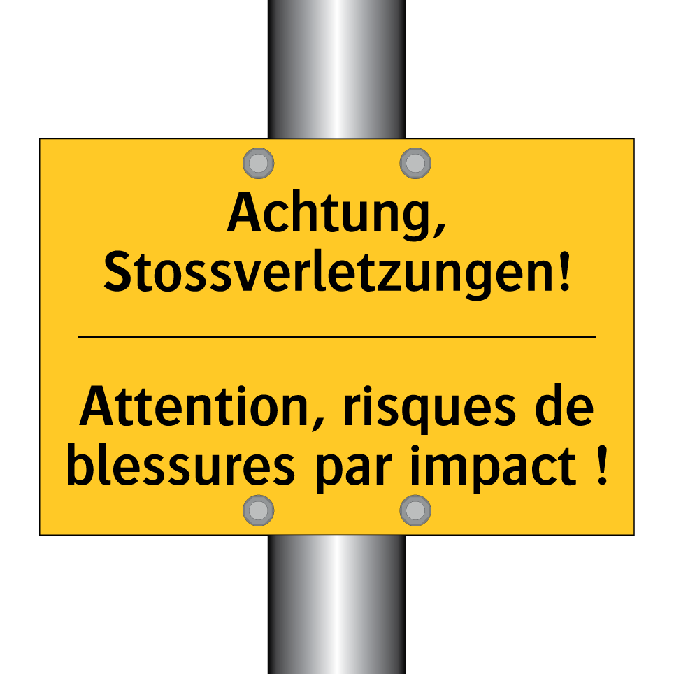 Achtung, Stossverletzungen! - Attention, risques de blessures /.../