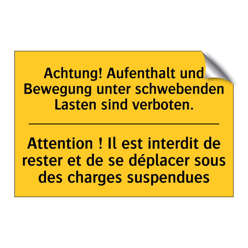 Achtung! Aufenthalt und Bewegung /.../ - Attention ! Il est interdit de /.../