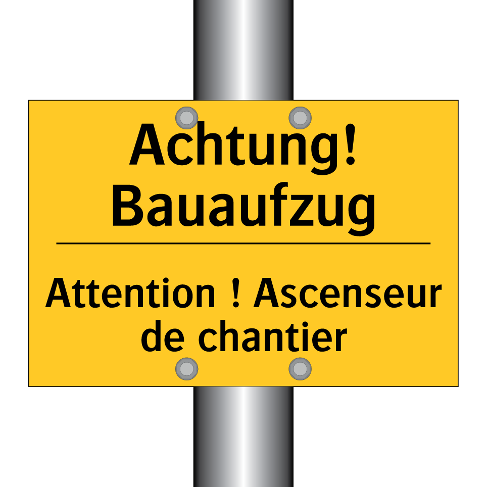 Achtung! Bauaufzug - Attention ! Ascenseur de chantier /.../