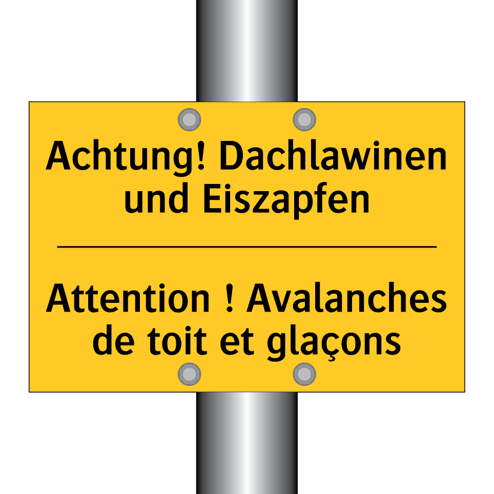 Achtung! Dachlawinen und Eiszapfen /.../ - Attention ! Avalanches de toit /.../