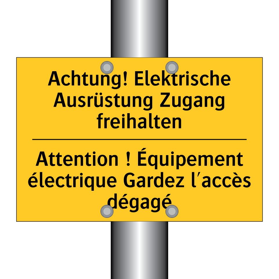 Achtung! Elektrische Ausrüstung /.../ - Attention ! Équipement électrique /.../