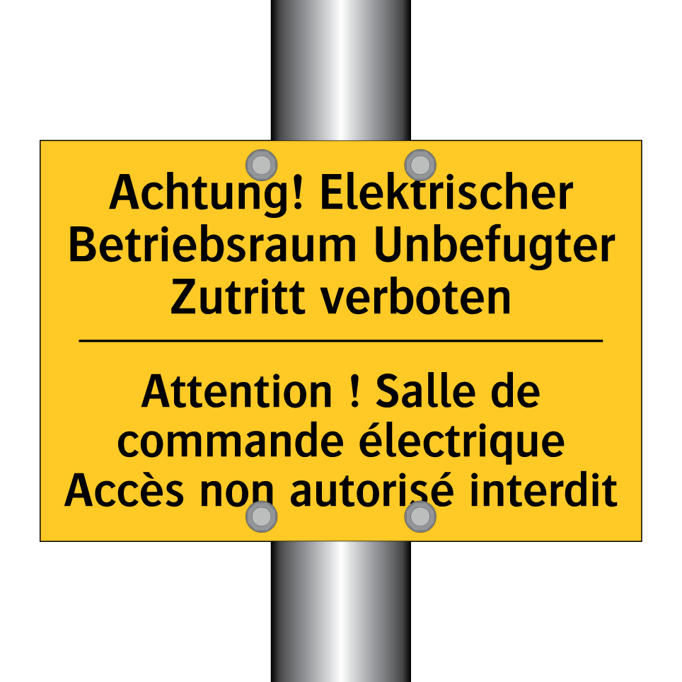Achtung! Elektrischer Betriebsraum /.../ - Attention ! Salle de commande /.../