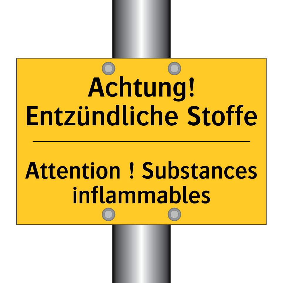 Achtung! Entzündliche Stoffe - Attention ! Substances inflammables /.../