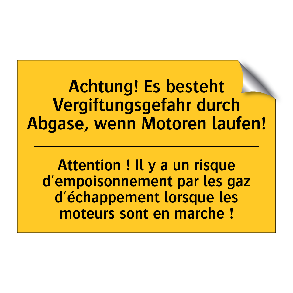 Achtung! Es besteht Vergiftungsgefahr /.../ - Attention ! Il y a un risque d'empoisonnement /.../