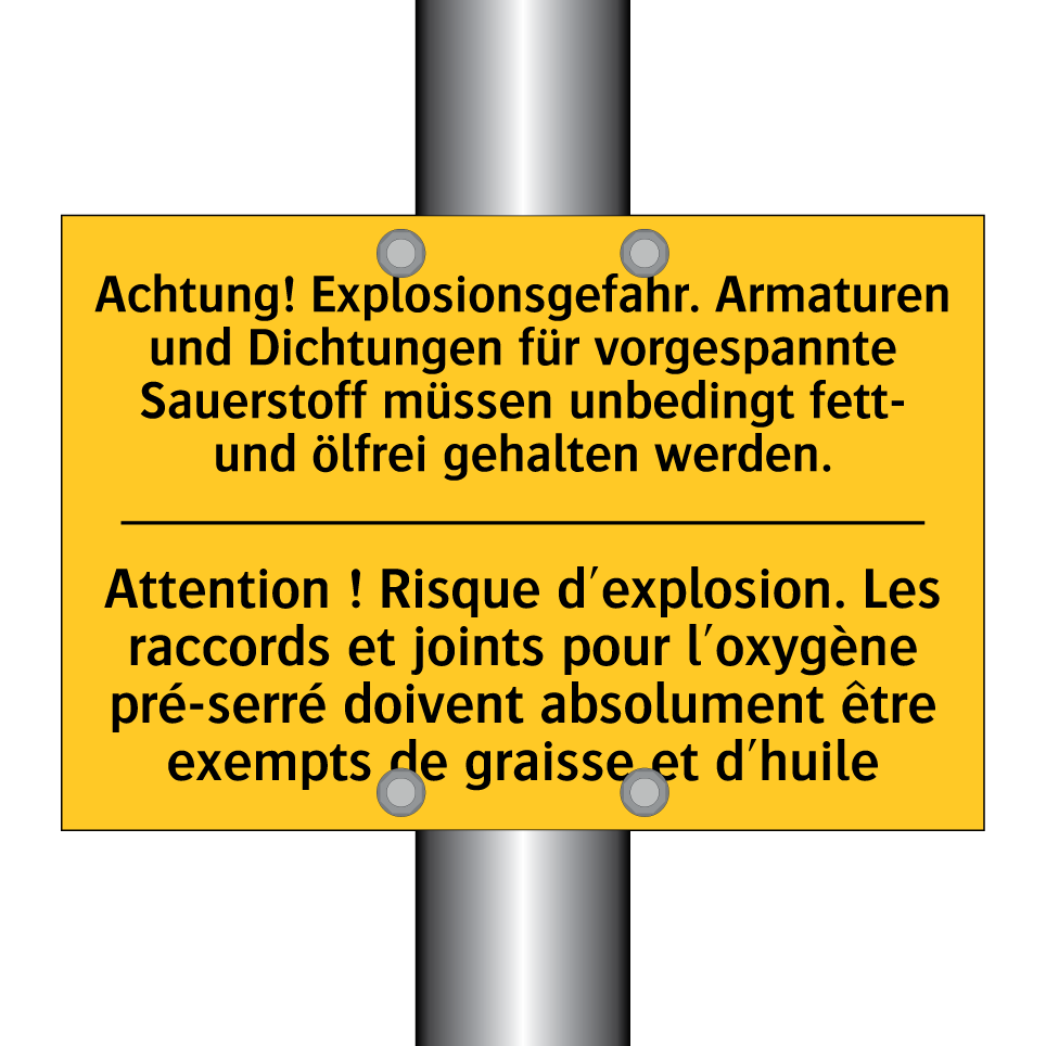 Achtung! Explosionsgefahr. Armaturen /.../ - Attention ! Risque d'explosion. /.../