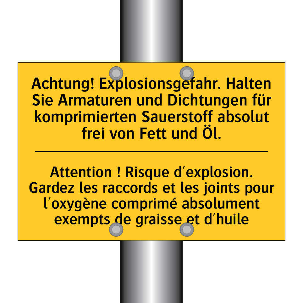 Achtung! Explosionsgefahr. Halten /.../ - Attention ! Risque d'explosion. /.../