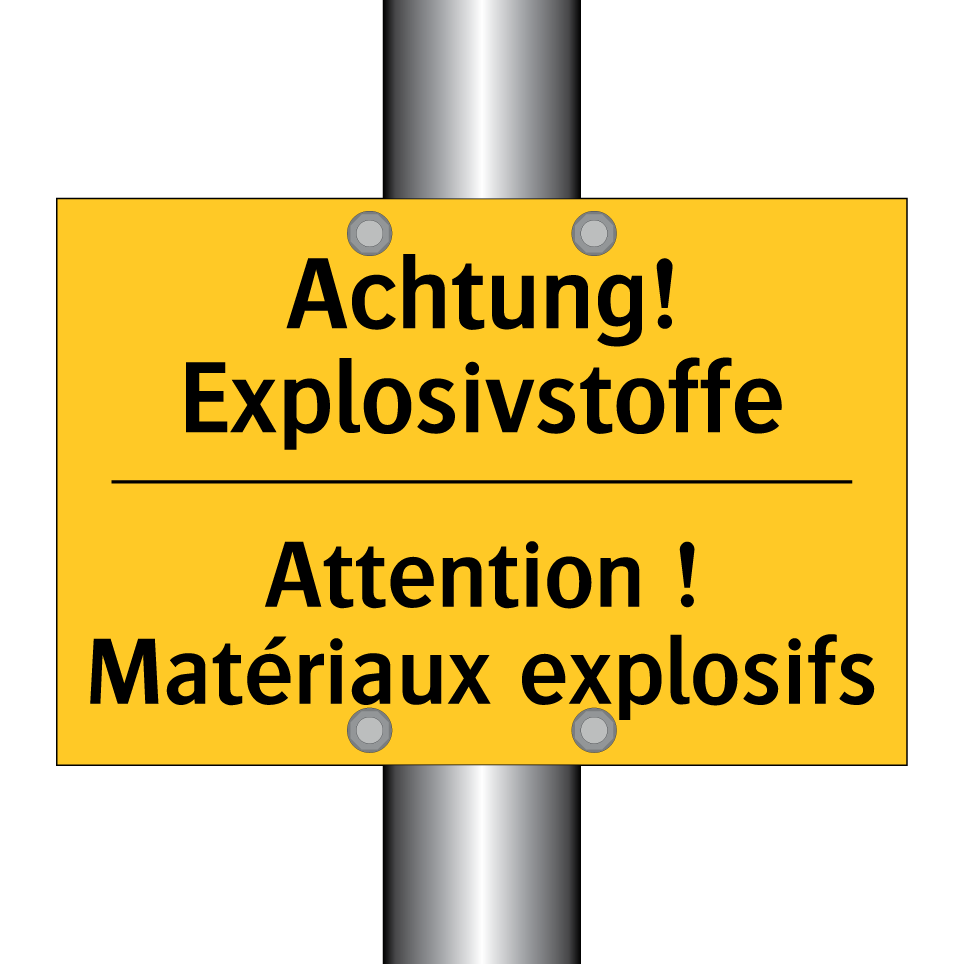 Achtung! Explosivstoffe - Attention ! Matériaux explosifs /.../