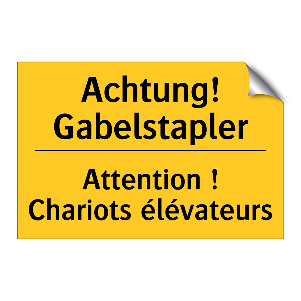 Achtung! Gabelstapler - Attention ! Chariots élévateurs /.../