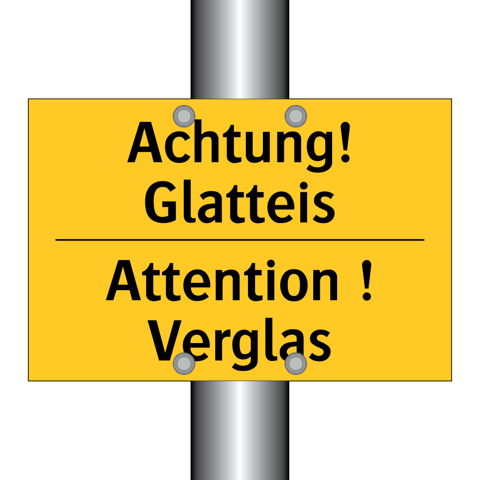 Achtung! Glatteis - Attention ! Verglas