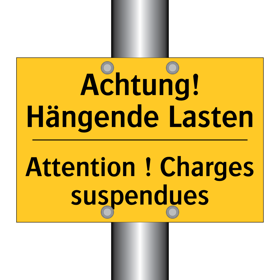 Achtung! Hängende Lasten - Attention ! Charges suspendues