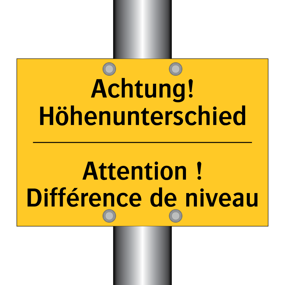 Achtung! Höhenunterschied - Attention ! Différence de niveau /.../