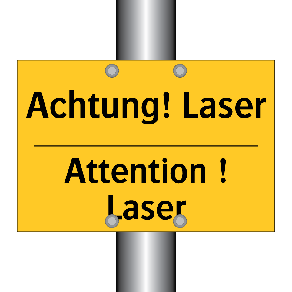 Achtung! Laser - Attention ! Laser