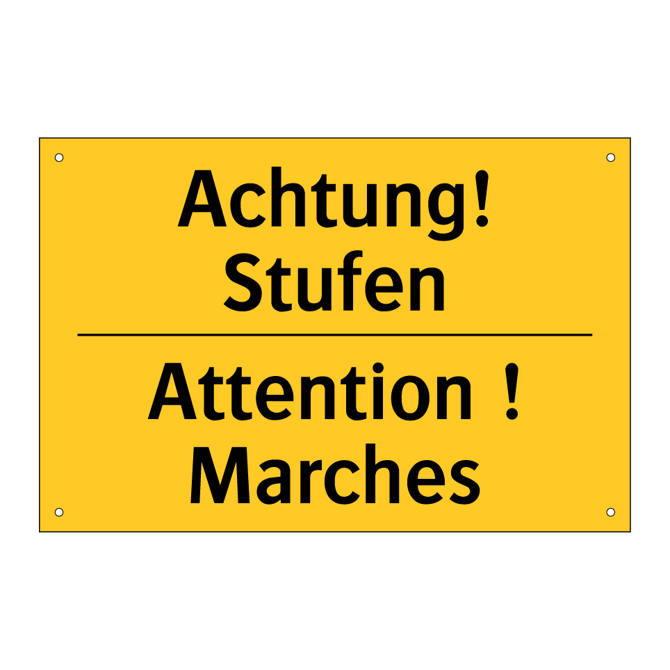 Achtung! Stufen - Attention ! Marches